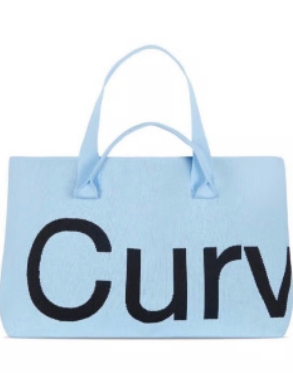 Baby Blue Curves Tote Bag